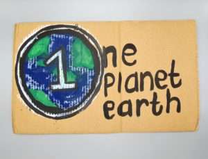 One Planet poster made by children