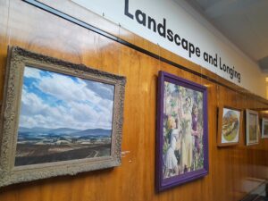 Civic offices exhibition three paintings of landscapes