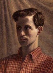 Self Portrait, Rex Whistler, c.1934, from Wikimedia Commons