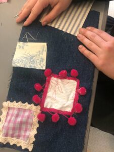 Patchwork created during the Fashioning Our World workshop.