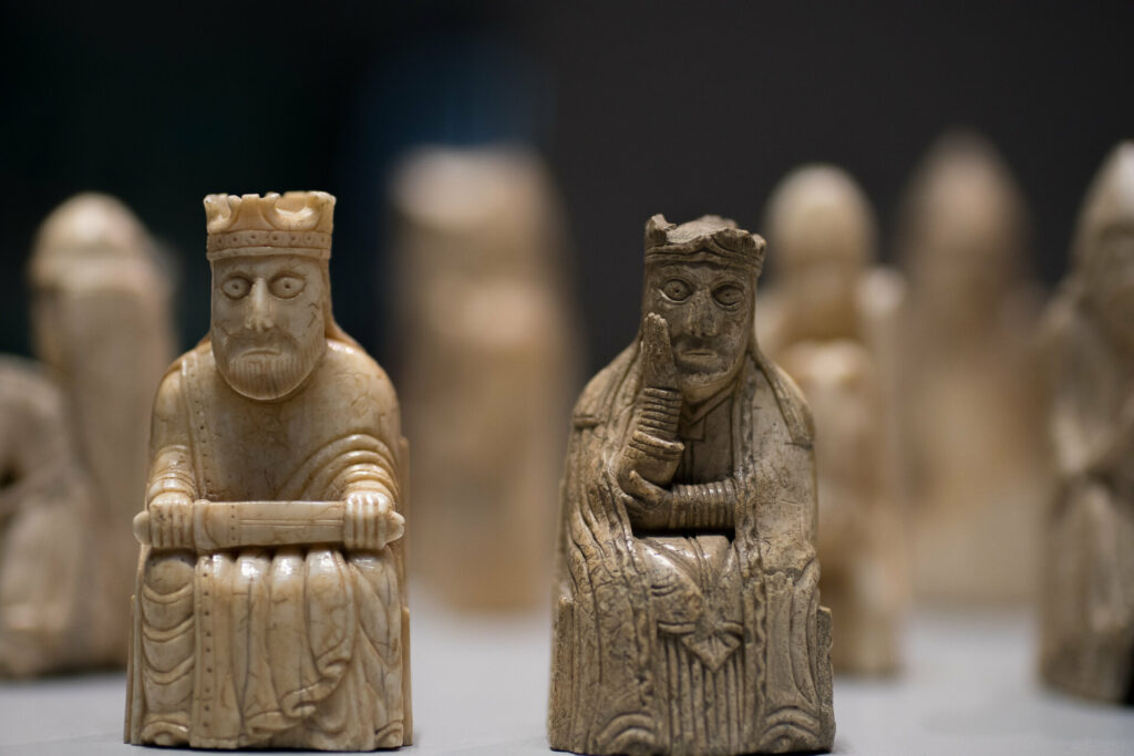 British Museum - Room 40 Lewis Chess Pieces, 12th or 13th century (2015) From Wikimedia Commons